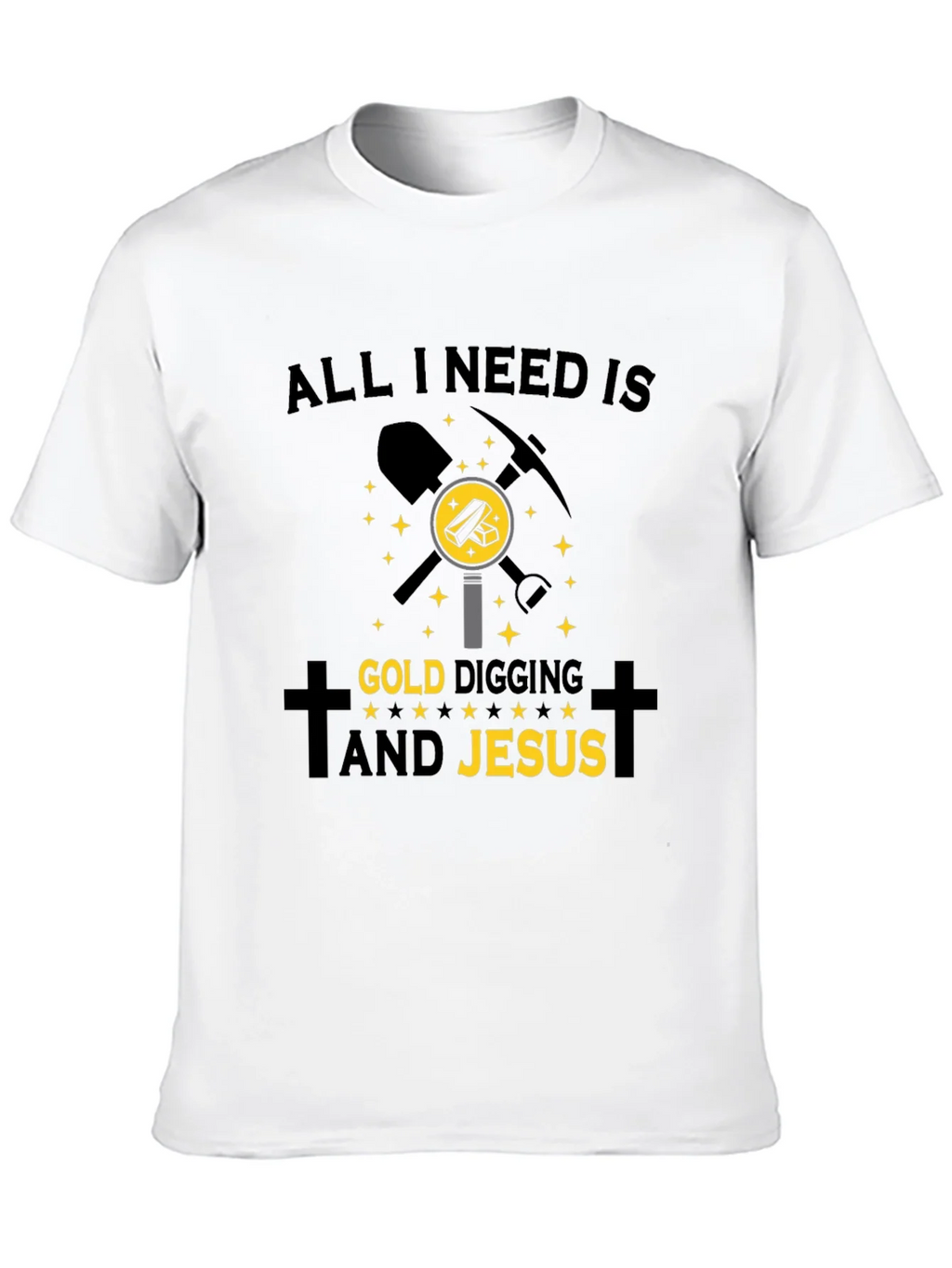 Gold Digging & Jesus T-Shirt - Black product image 9