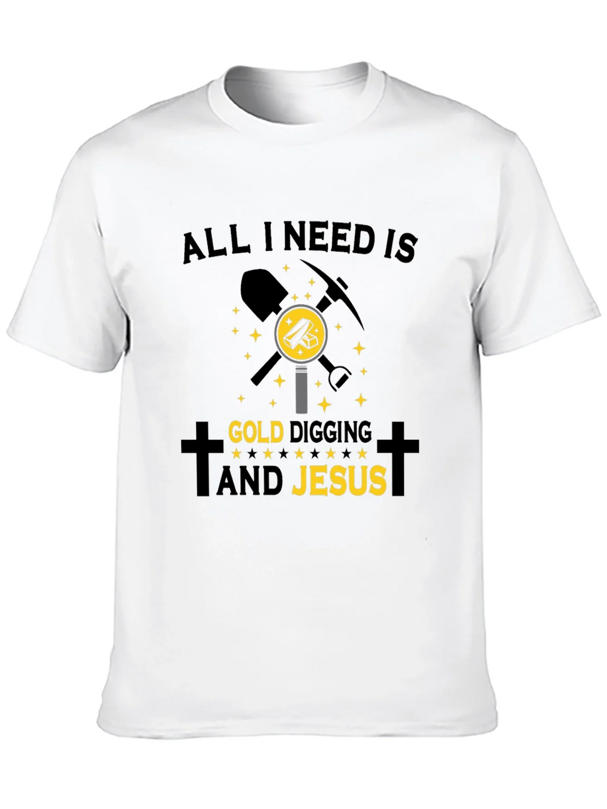 Gold Digging & Jesus T-Shirt - Black product image 9