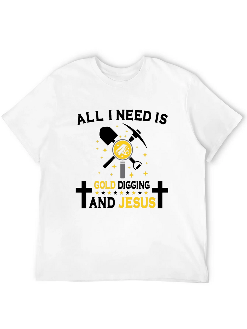 Gold Digging & Jesus T-Shirt - Black product image 11