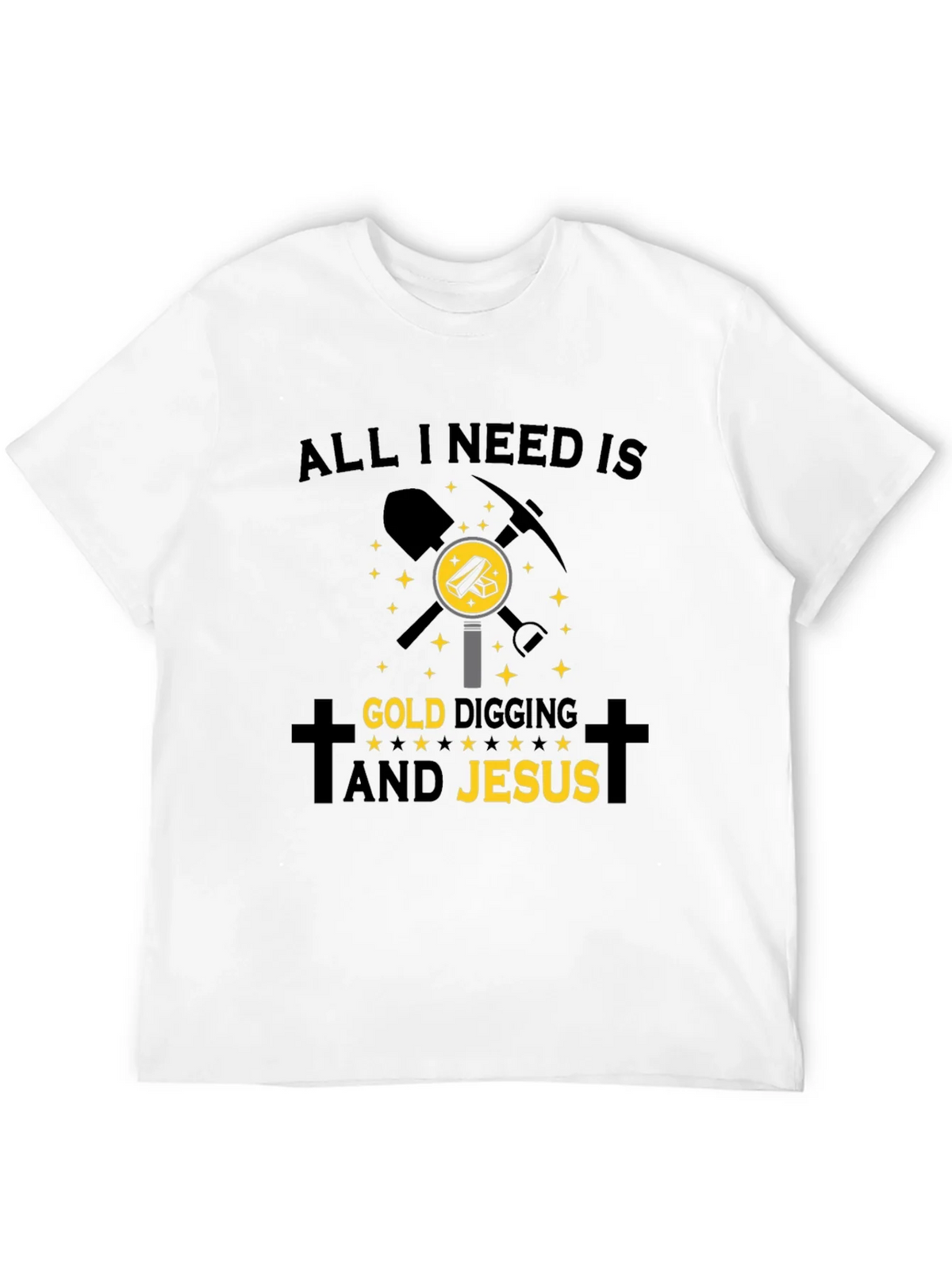 Gold Digging & Jesus T-Shirt - Black product image 11