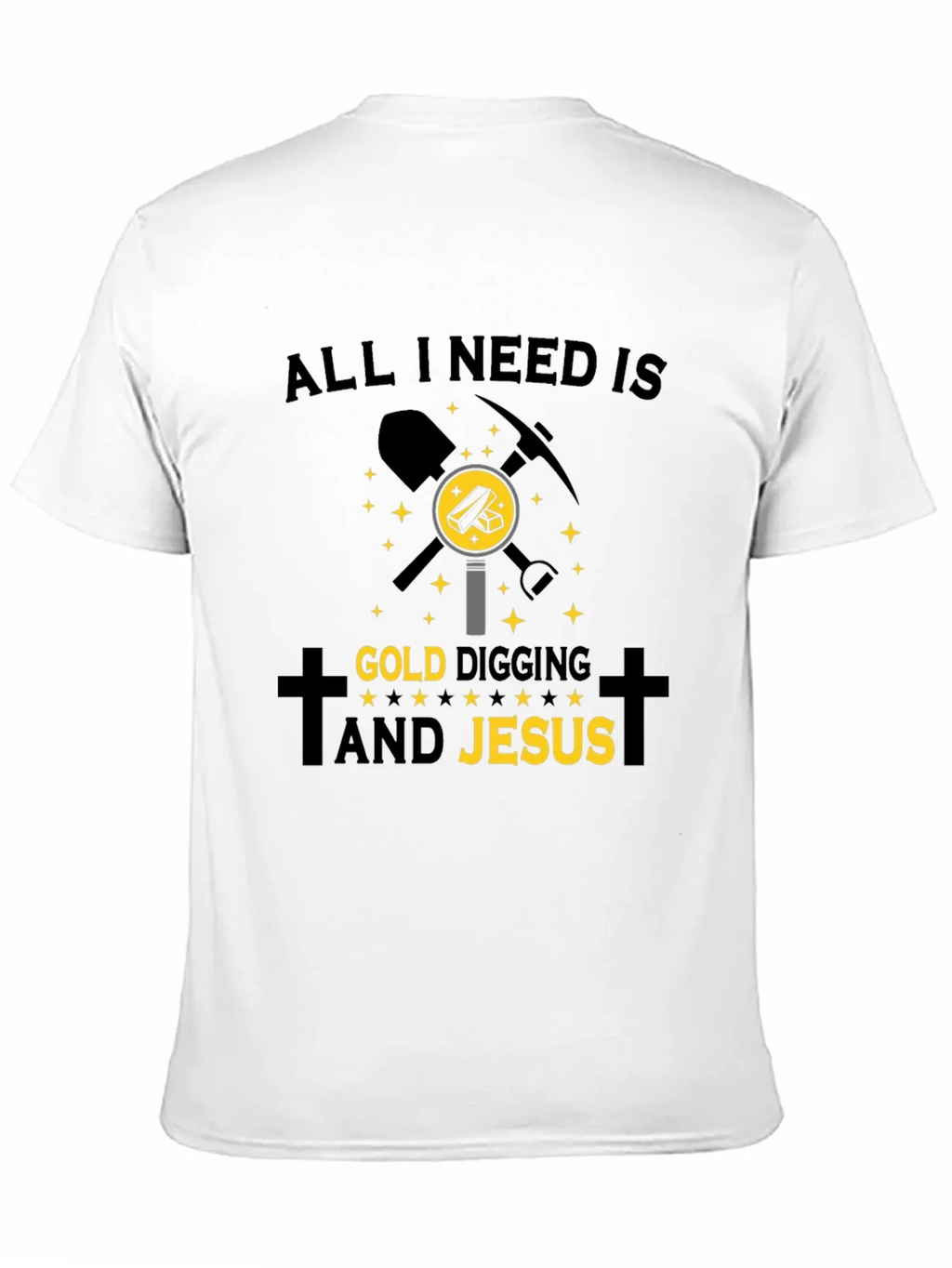 Gold Digging & Jesus T-Shirt - Black product image 10