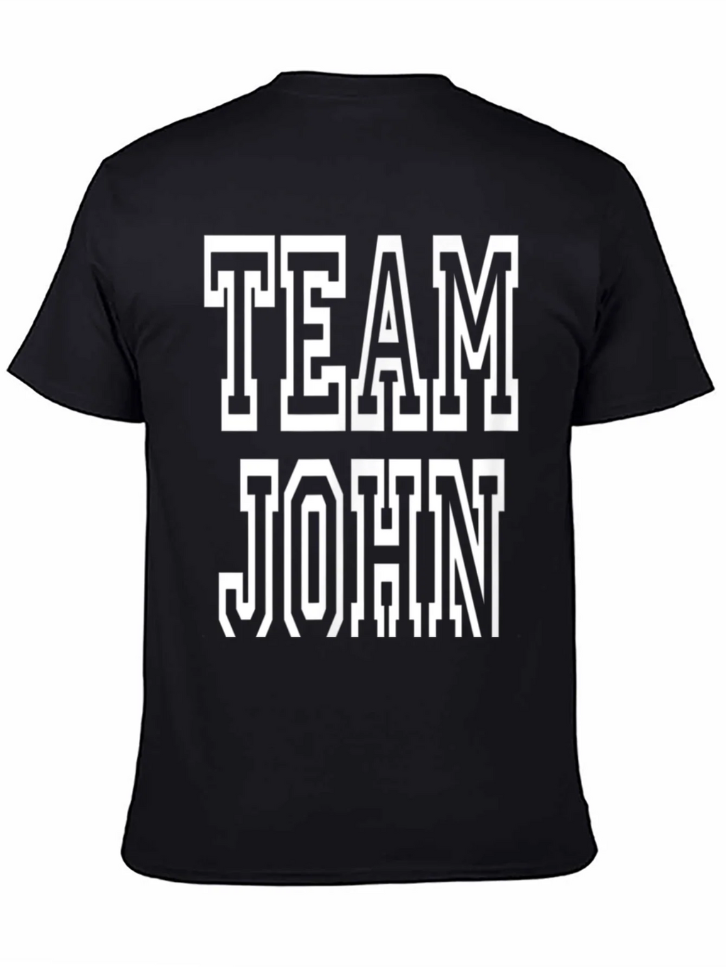 Team John T-Shirt - Black Cotton Tee product image 4