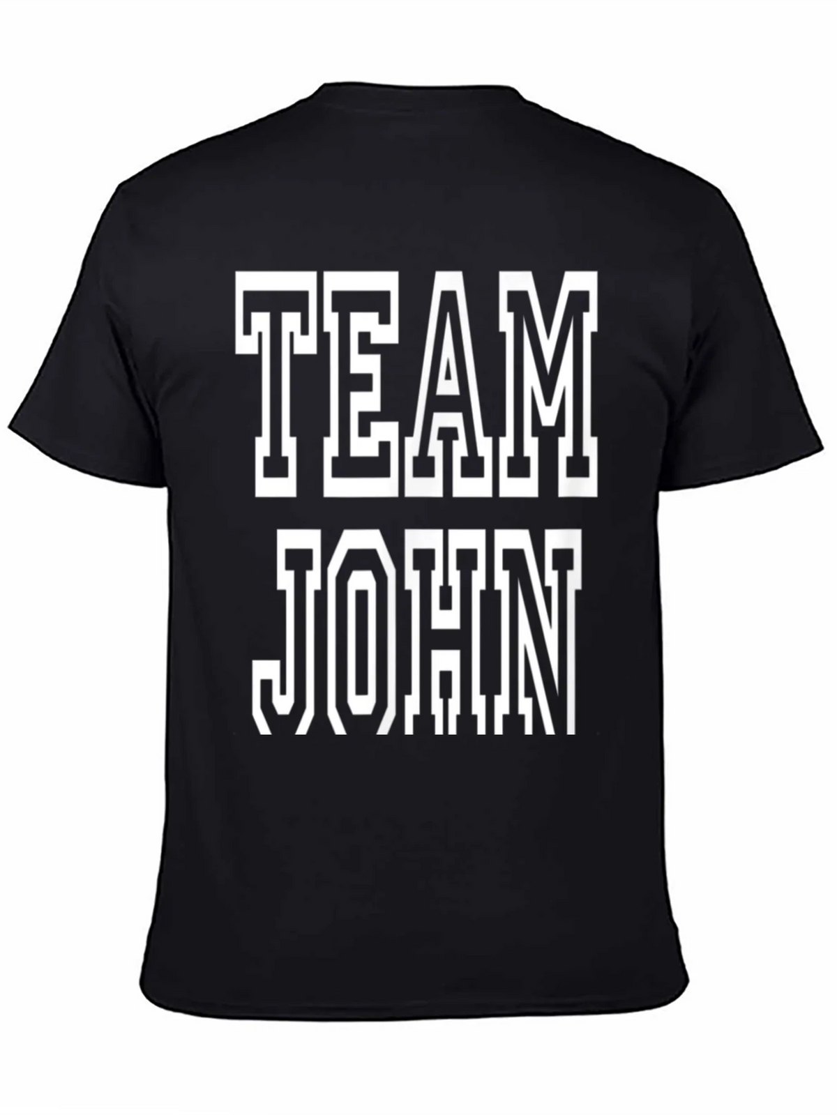 Team John T-Shirt - Black Cotton Tee product image 4