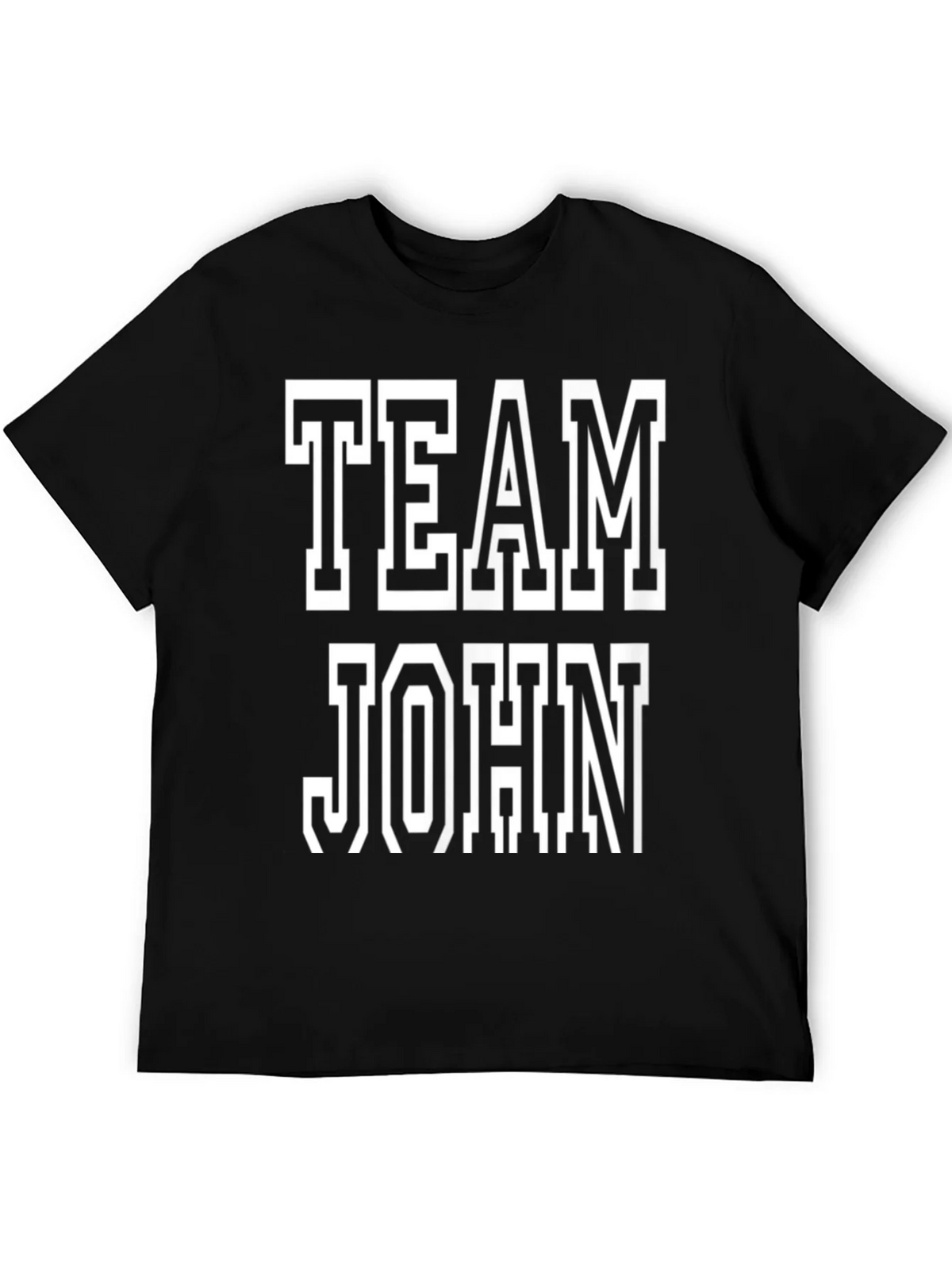 Team John T-Shirt - Black Cotton Tee product image 5