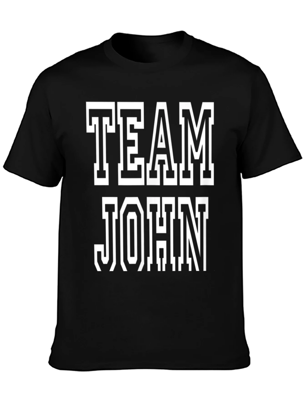 Team John T-Shirt - Black Cotton Tee product image 3