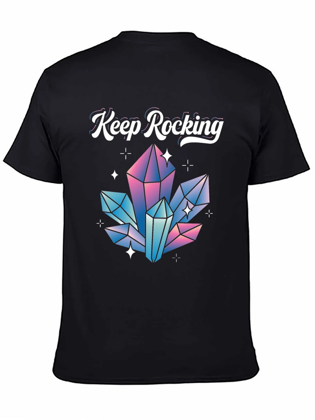 Keep Rocking Crystal Graphic Tee - Black product image 4