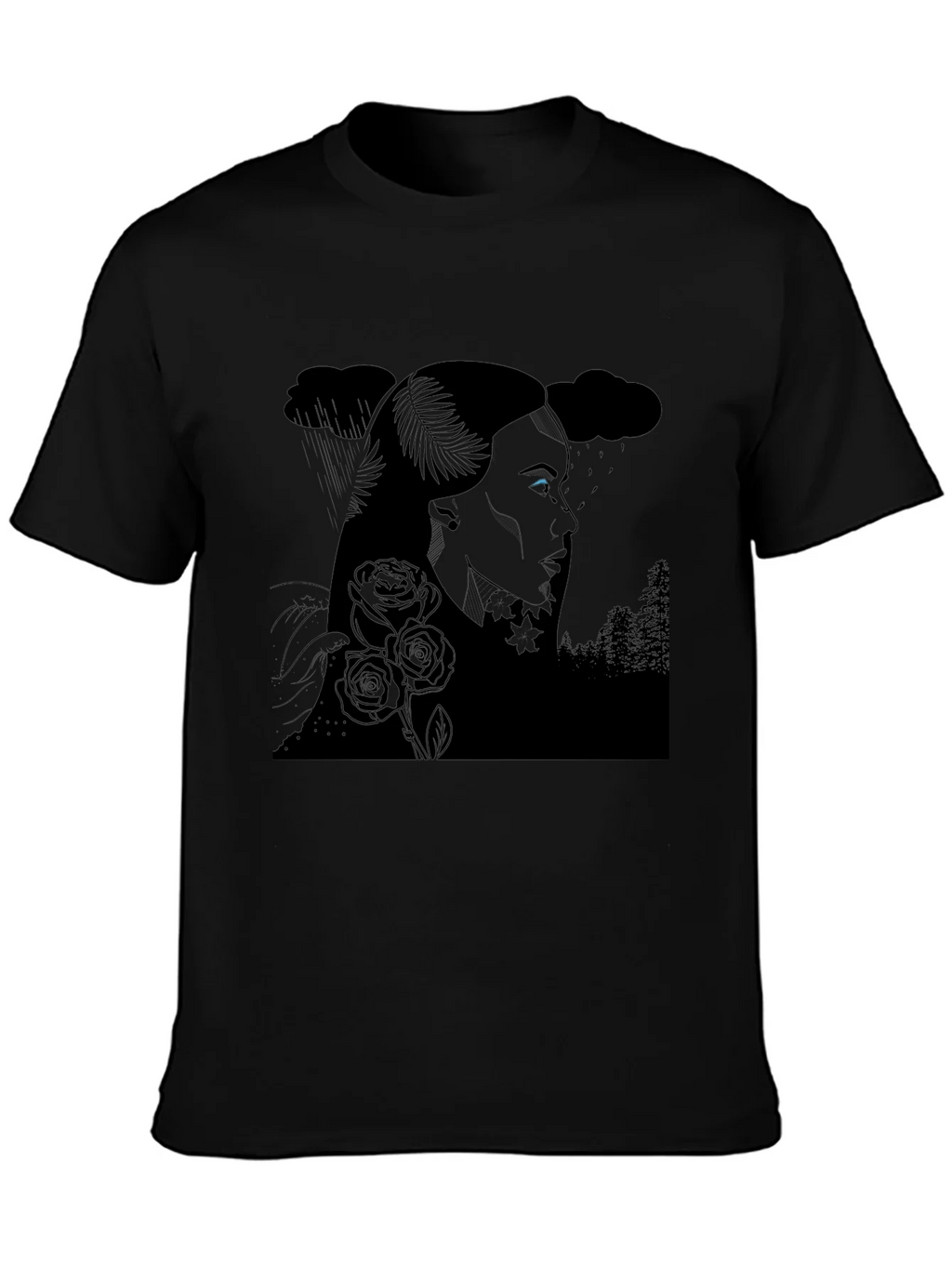 Ethereal Woman Graphic Tee - Black product image 3