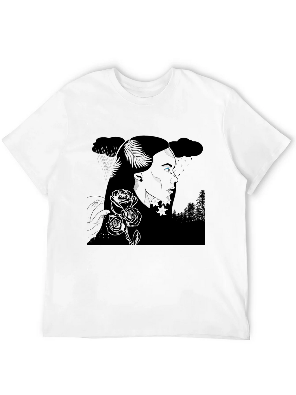Ethereal Woman Graphic Tee - Black product image 10