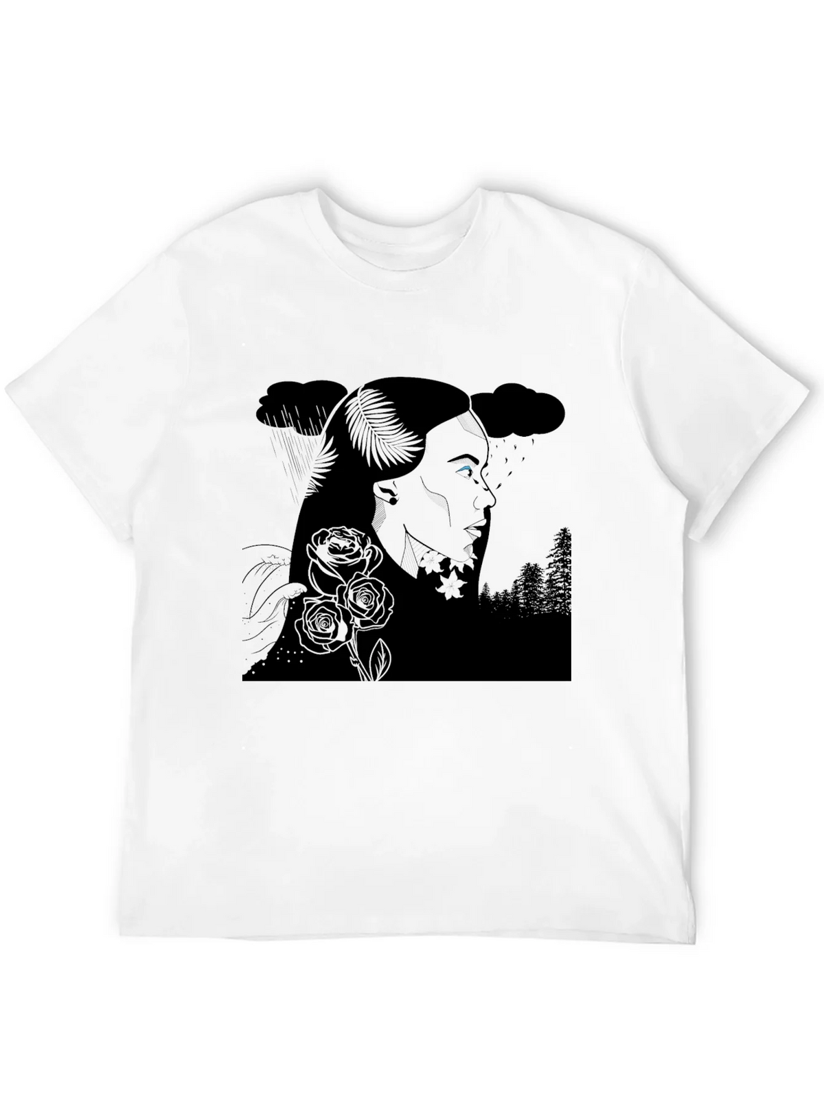 Ethereal Woman Graphic Tee - Black product image 10