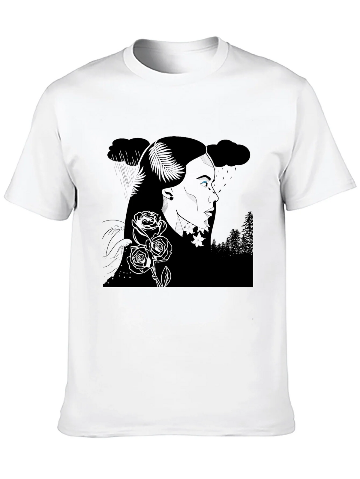 Ethereal Woman Graphic Tee - Black product image 8