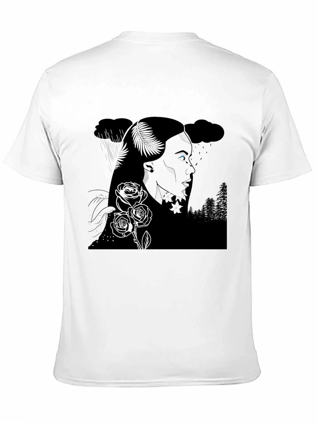 Ethereal Woman Graphic Tee - Black product image 9
