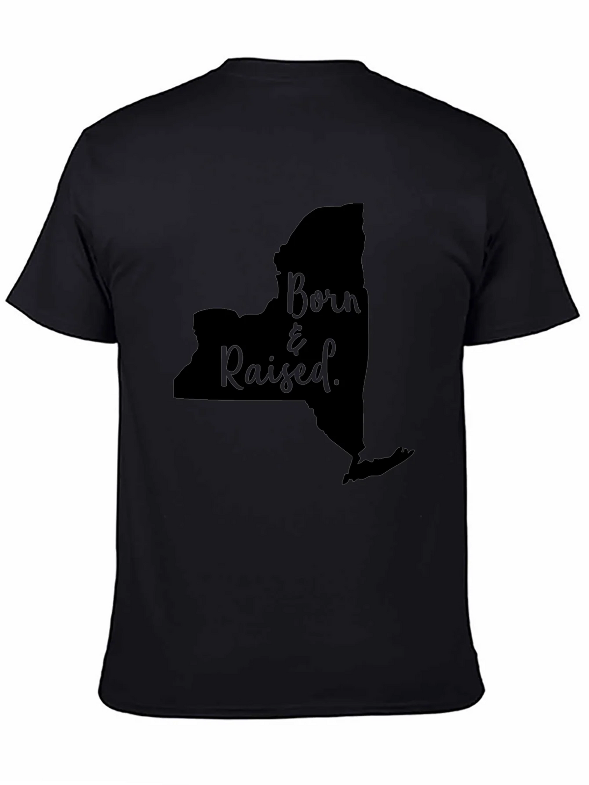 Born & Raised New York State Outline T-Shirt product image 4