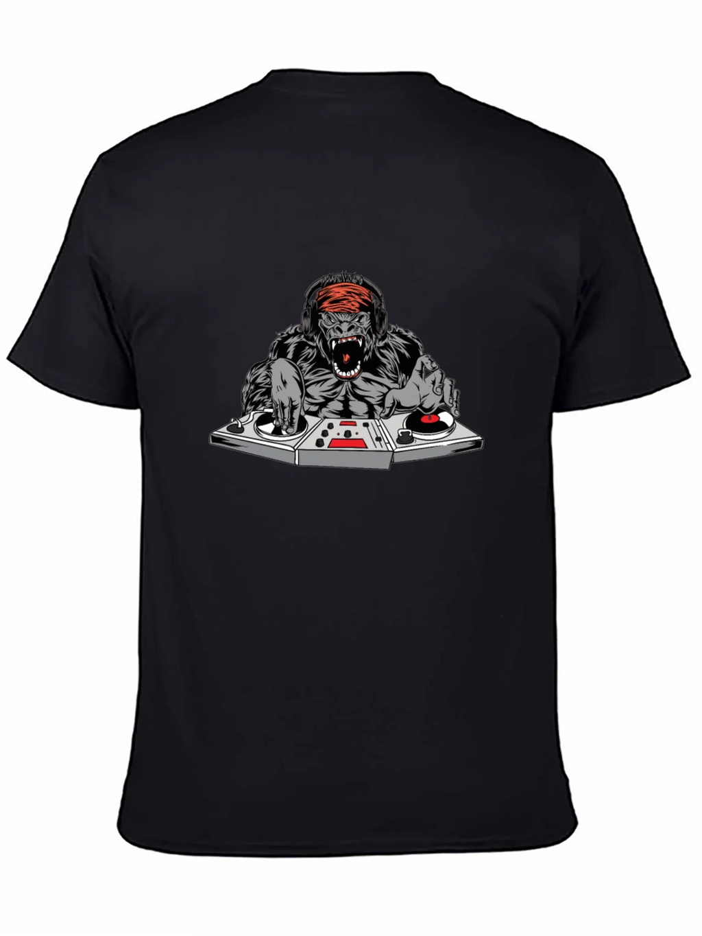 DJ Gorilla Graphic T-Shirt - Black product image 4