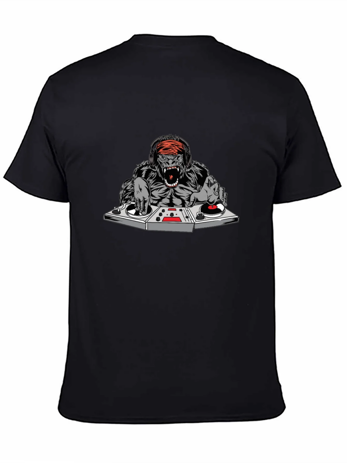 DJ Gorilla Graphic T-Shirt - Black product image 4