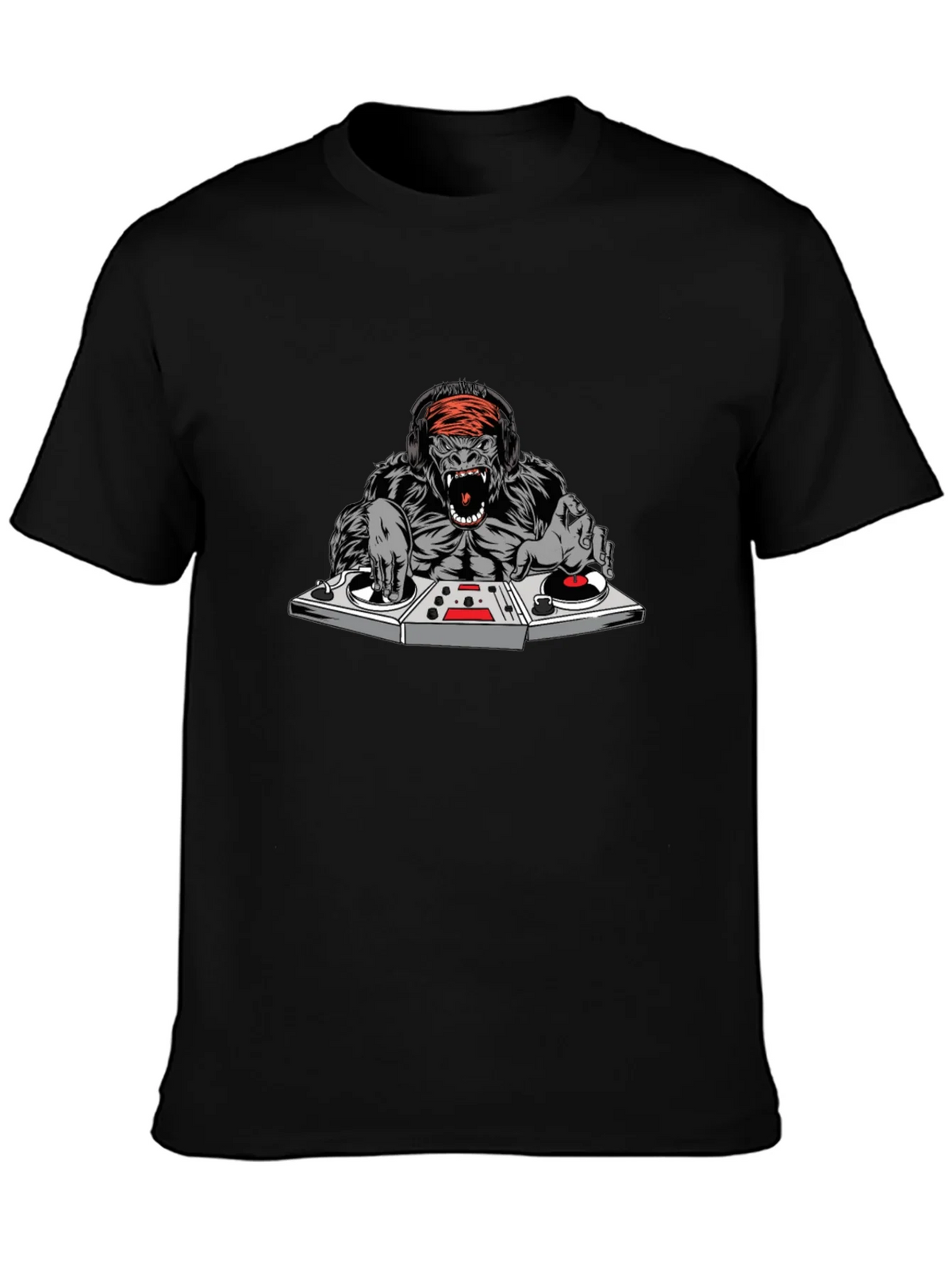 DJ Gorilla Graphic T-Shirt - Black product image 3