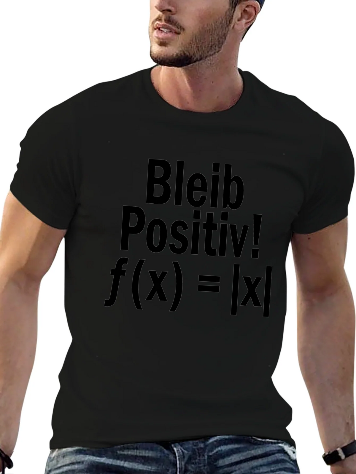 Bleib Positiv! Absolute Value Black T-Shirt product image 6