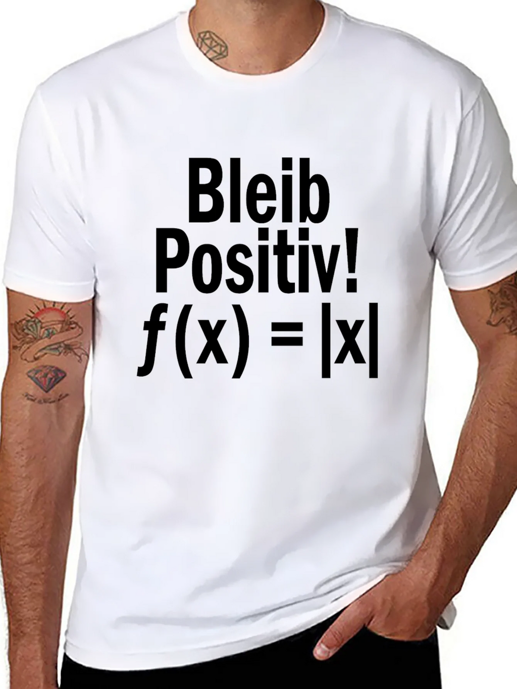 Bleib Positiv! Absolute Value Black T-Shirt product image 7