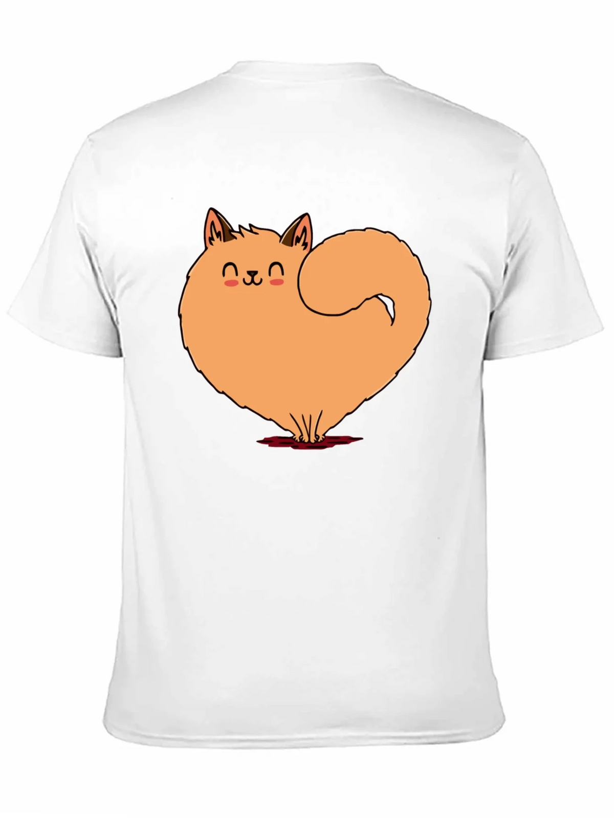 Cute Cat Heart Graphic Tee - Soft Black Cotton Shirt product image 10