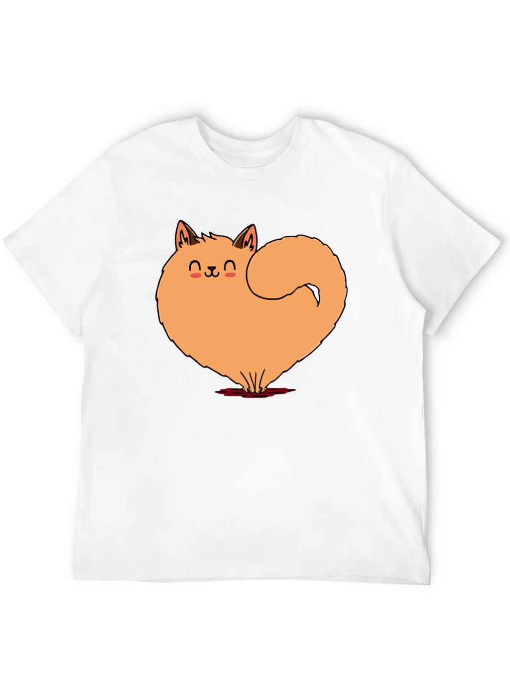 Cute Cat Heart Graphic Tee - Soft Black Cotton Shirt product image 11