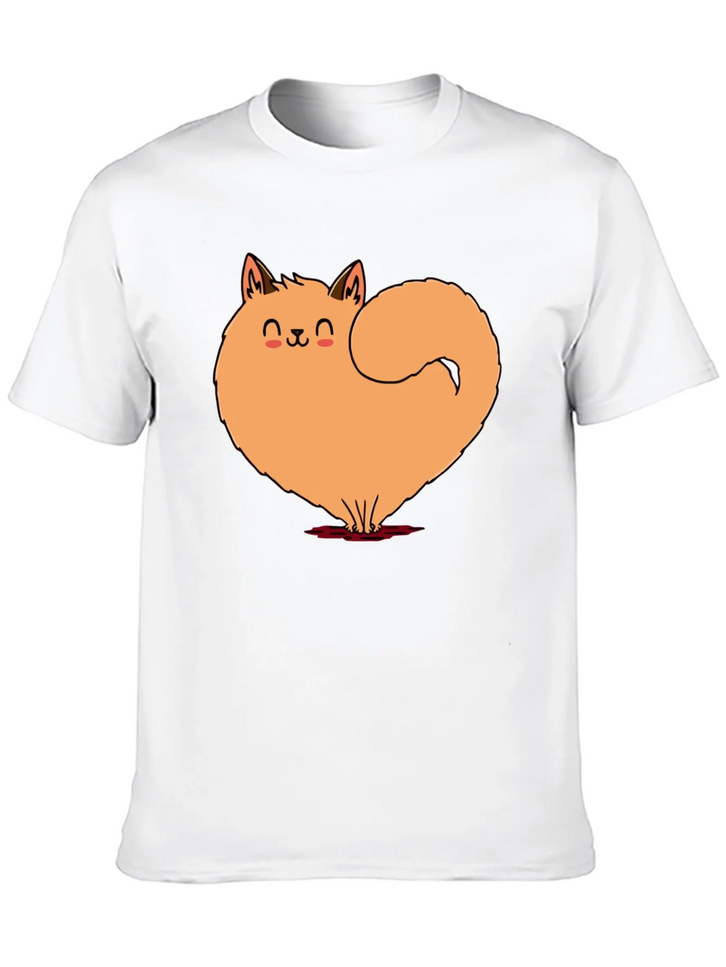 Cute Cat Heart Graphic Tee - Soft Black Cotton Shirt product image 9