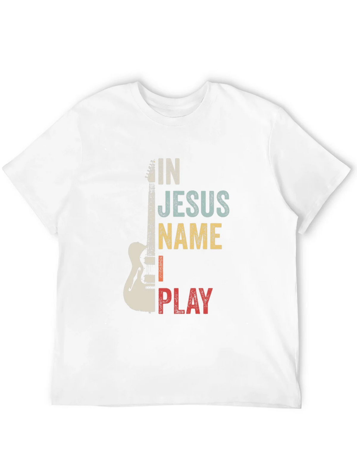 In Jesus Name I Play Guitar T-Shirt product image 10