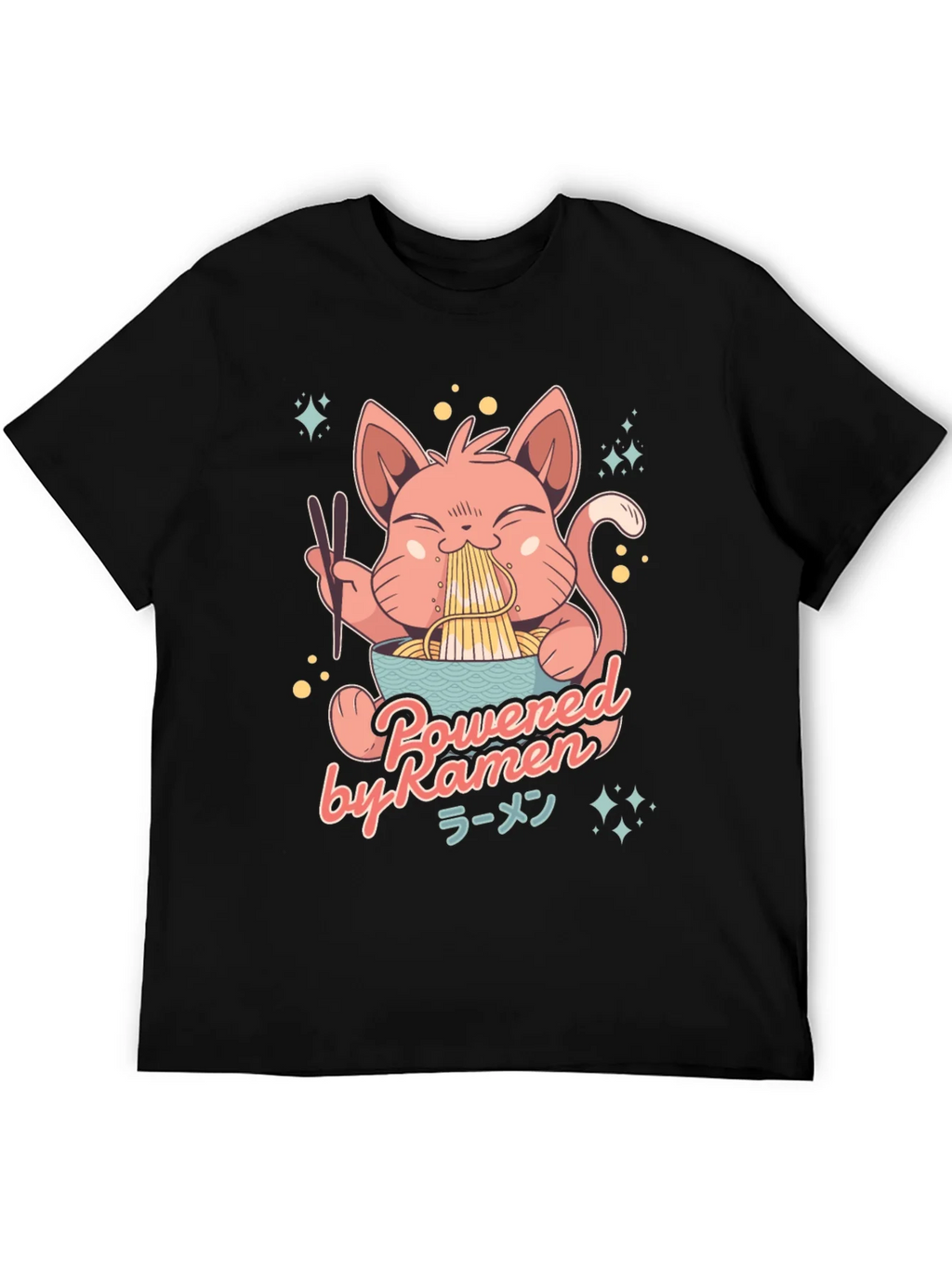 Ramen Cat Graphic T-Shirt product image 5