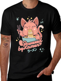 Ramen Cat Graphic T-Shirt product image 1