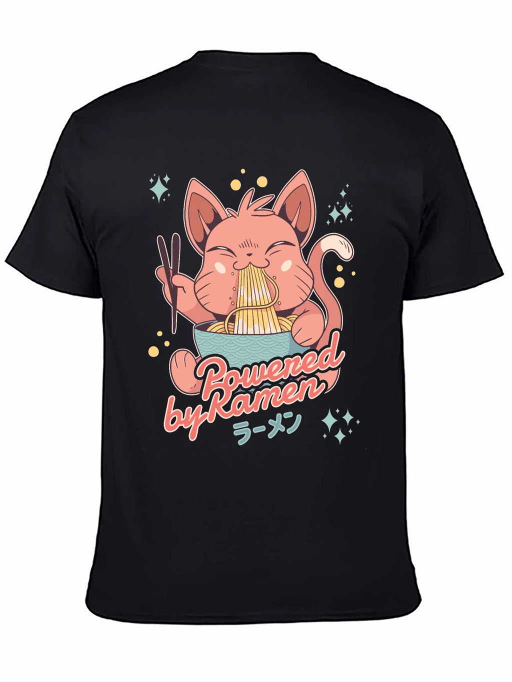 Ramen Cat Graphic T-Shirt product image 4