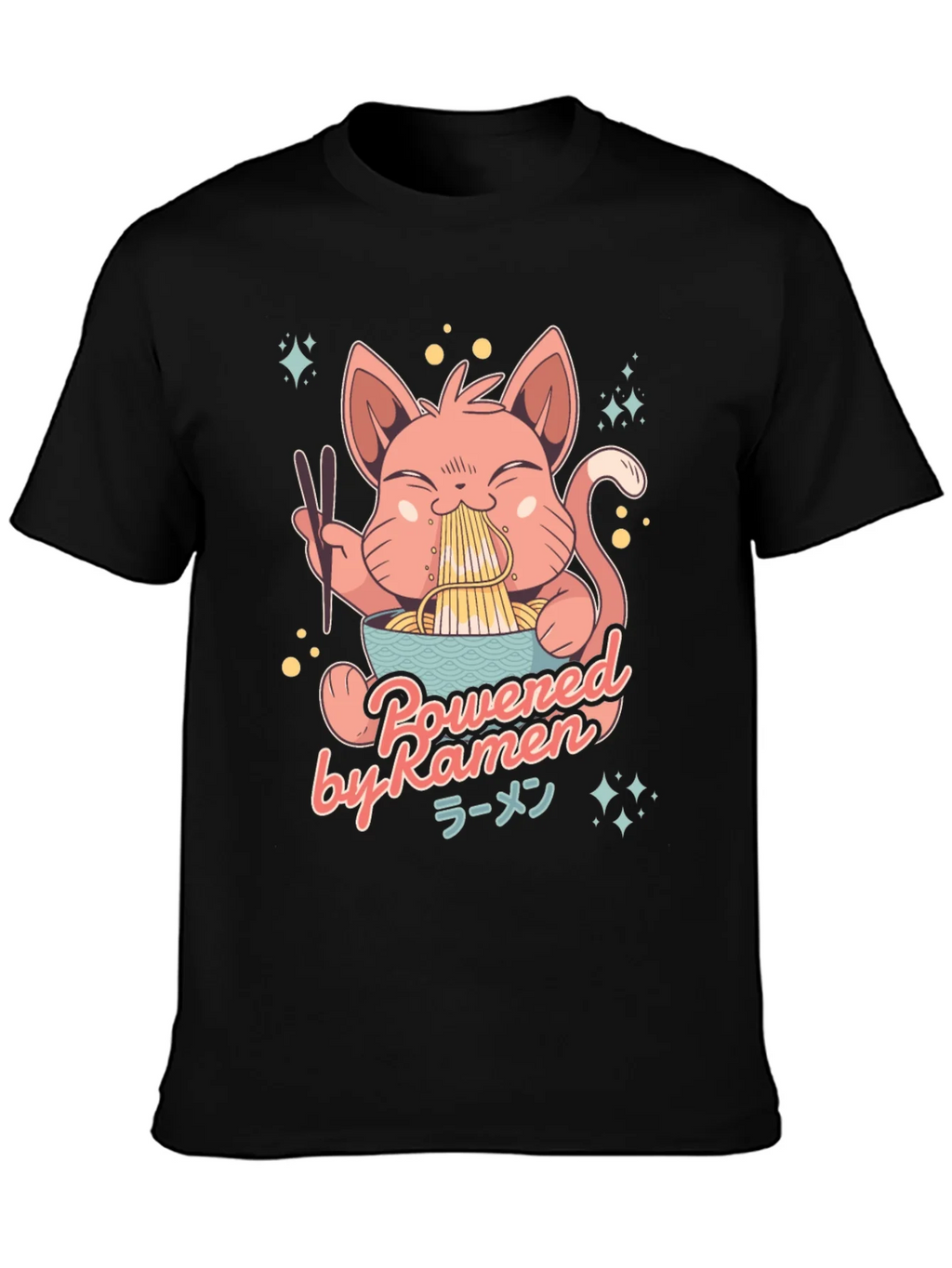 Ramen Cat Graphic T-Shirt product image 3
