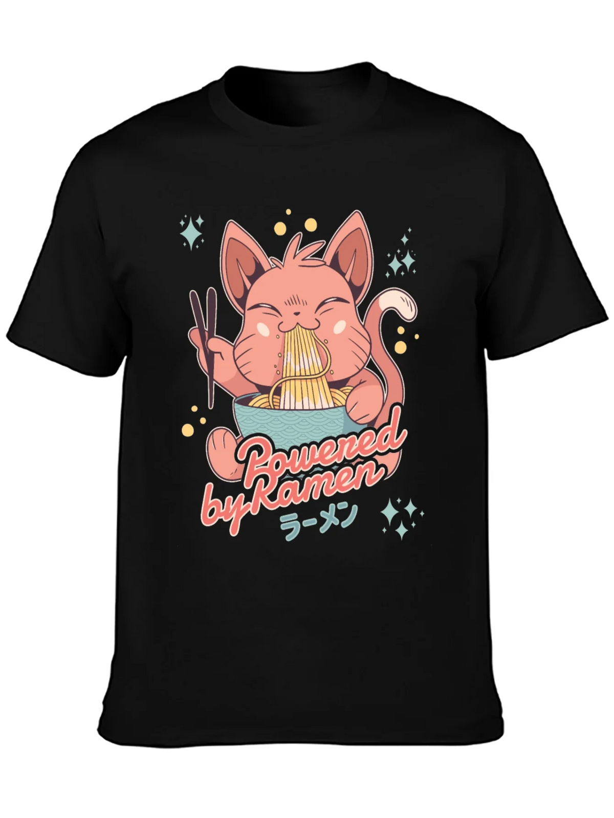 Ramen Cat Graphic T-Shirt product image 3