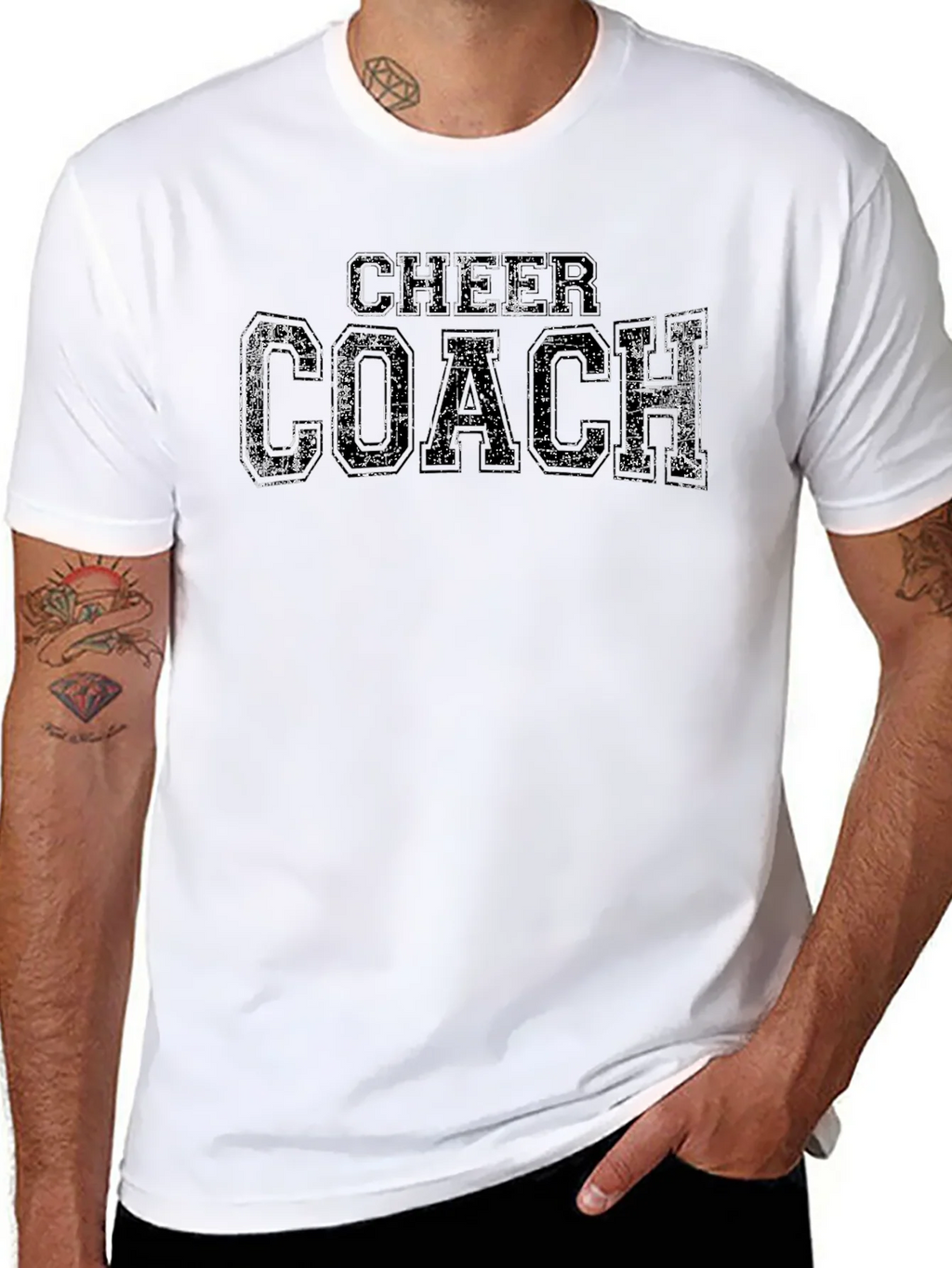 Cheer Coach Graphic Tee - Black product image 7