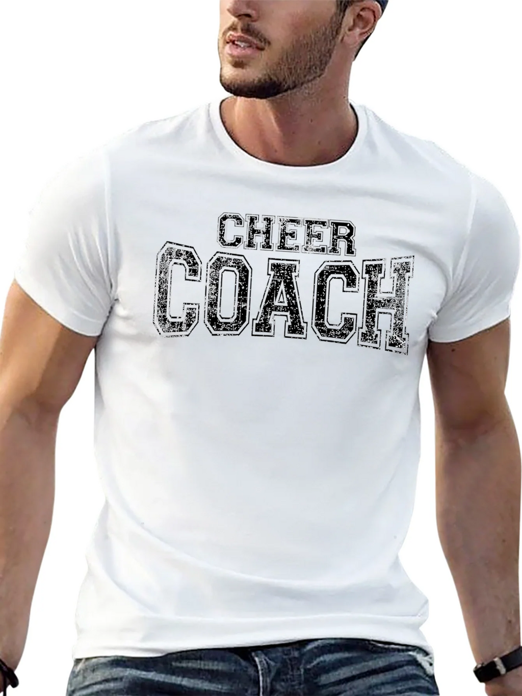 Cheer Coach Graphic Tee - Black product image 12