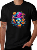 Halloween Skull & Pumpkin T-Shirt