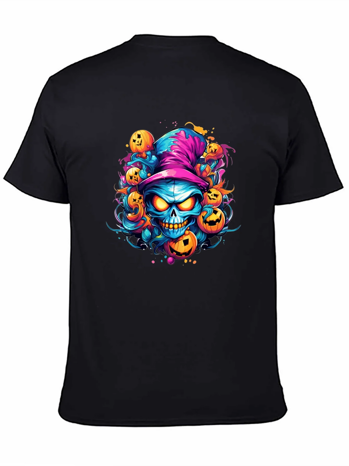 Halloween Skull & Pumpkin T-Shirt