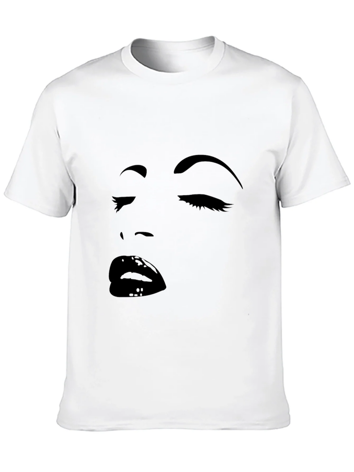 Black Graphic Tee with Face Design product image 9