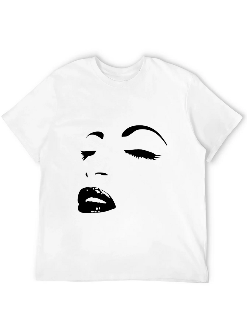Black Graphic Tee with Face Design product image 11