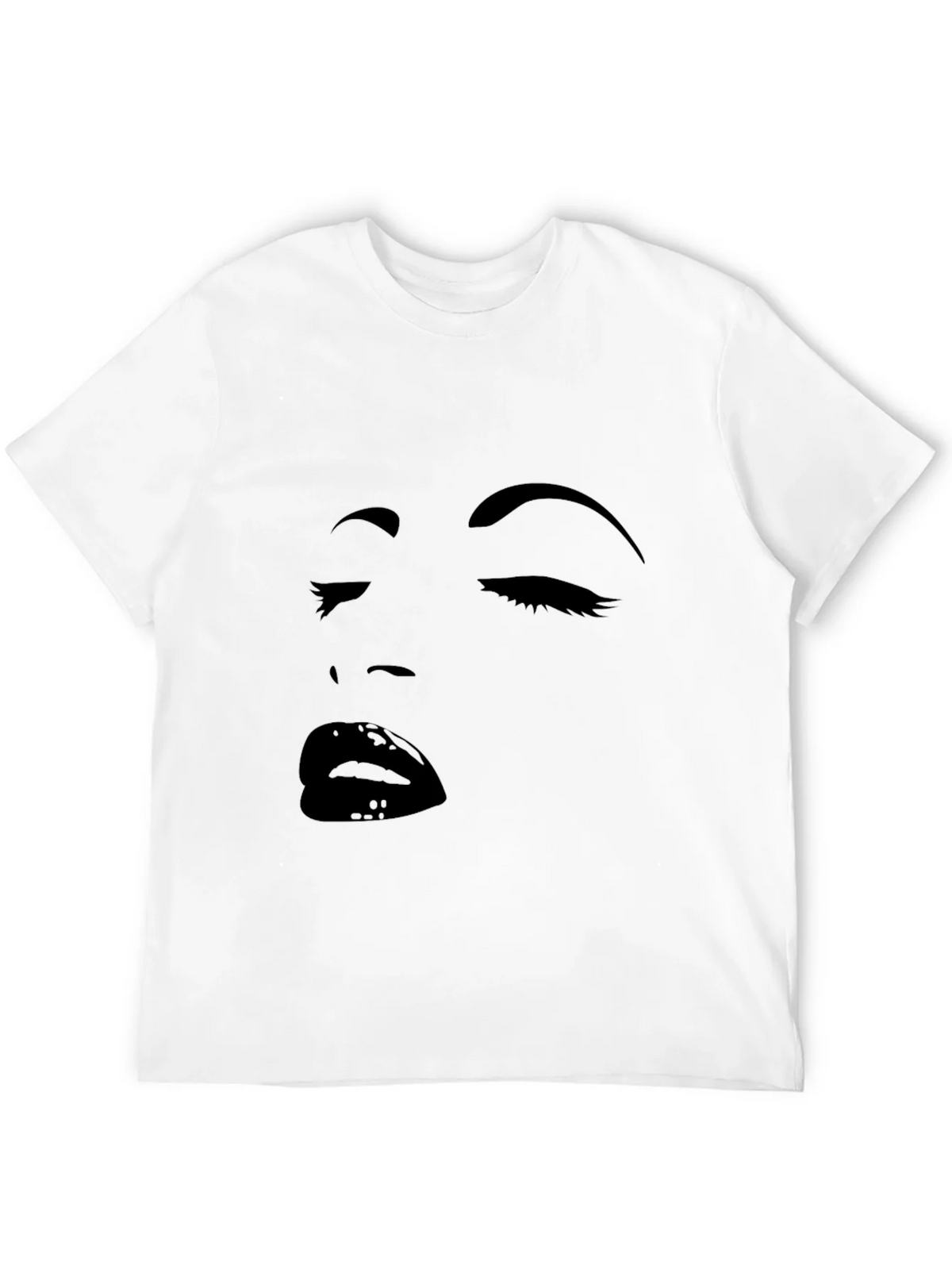 Black Graphic Tee with Face Design product image 11