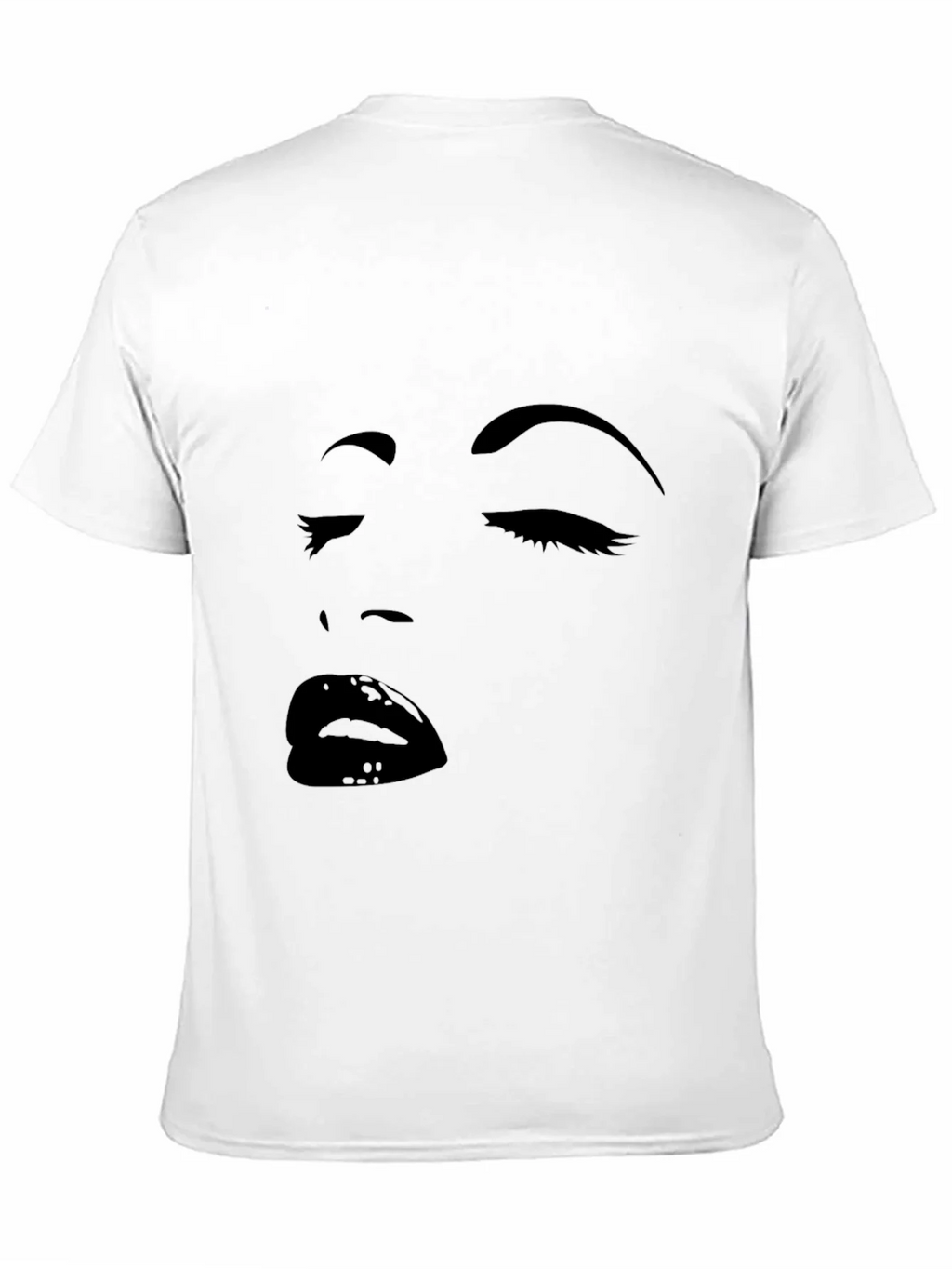 Black Graphic Tee with Face Design product image 10