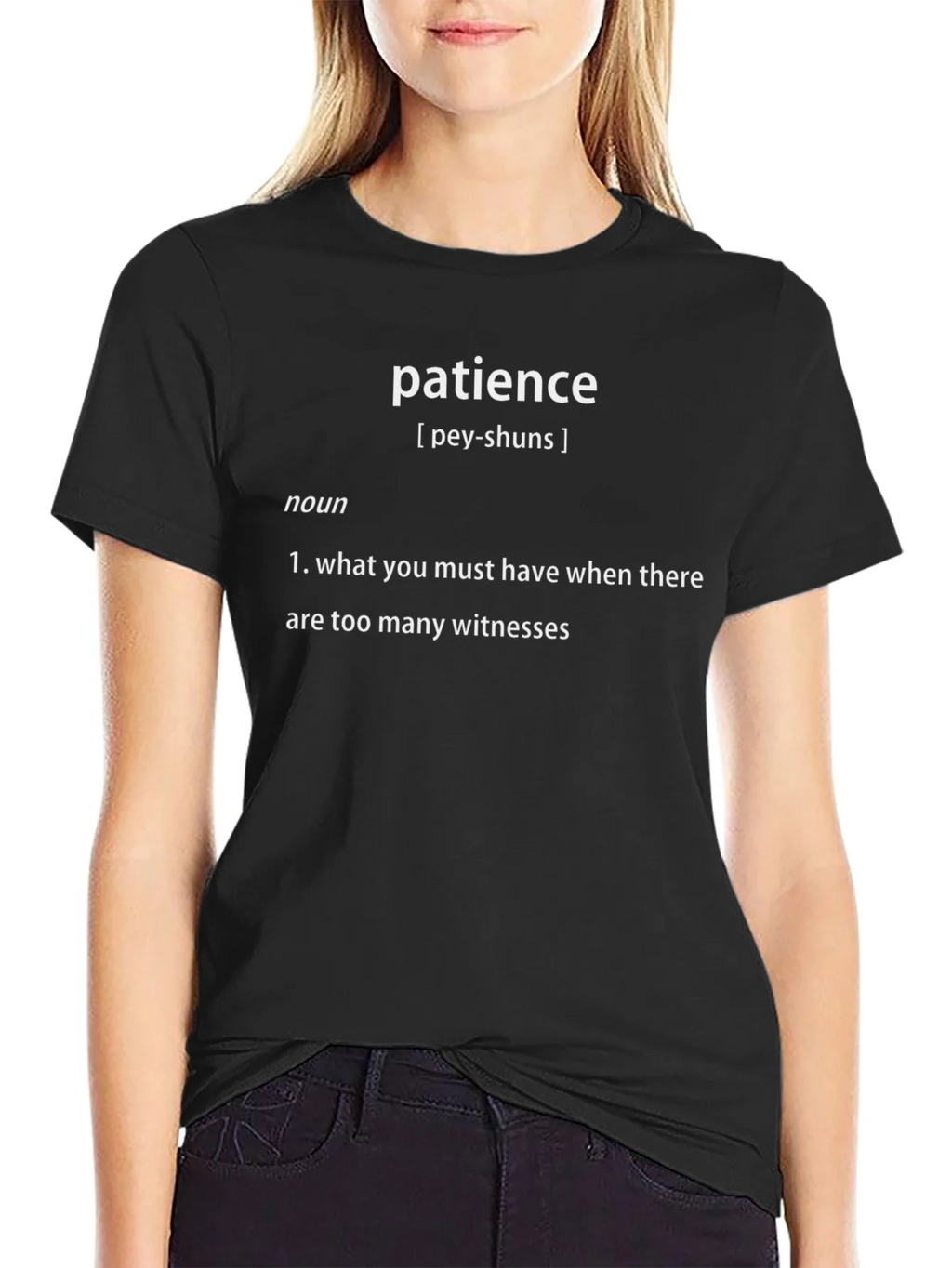 Patience Definition T-Shirt - Funny Sarcastic Tee product image 2