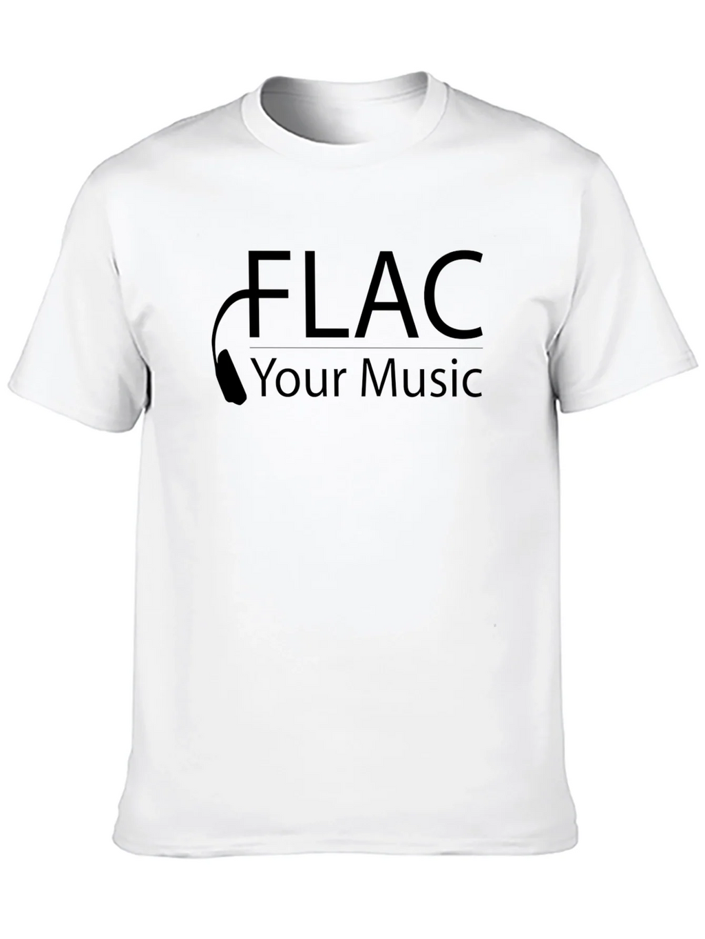 FLAC Your Music Black Tee - High Quality product image 9
