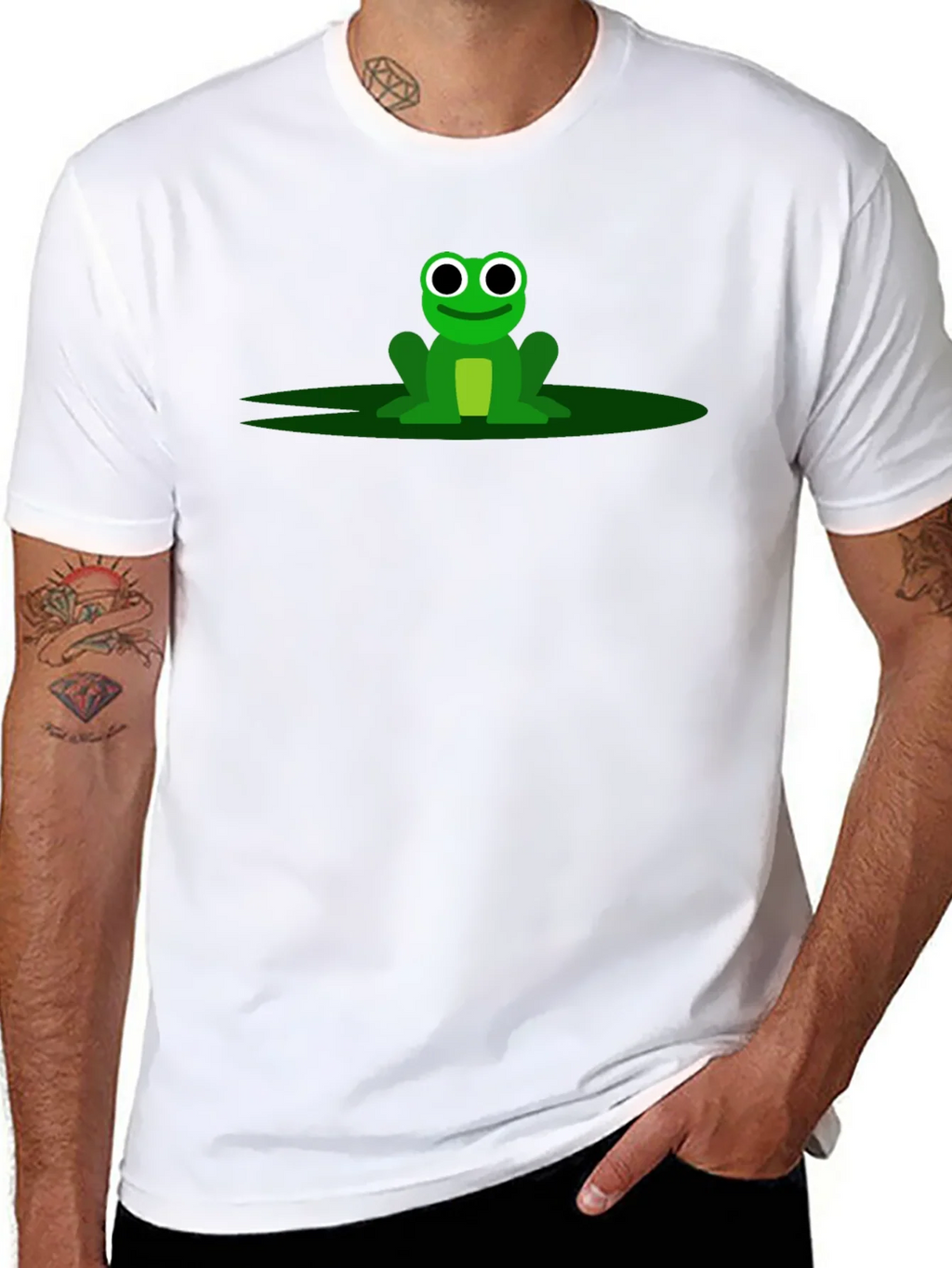 Frog Graphic Tee - Black Cotton T-Shirt product image 7