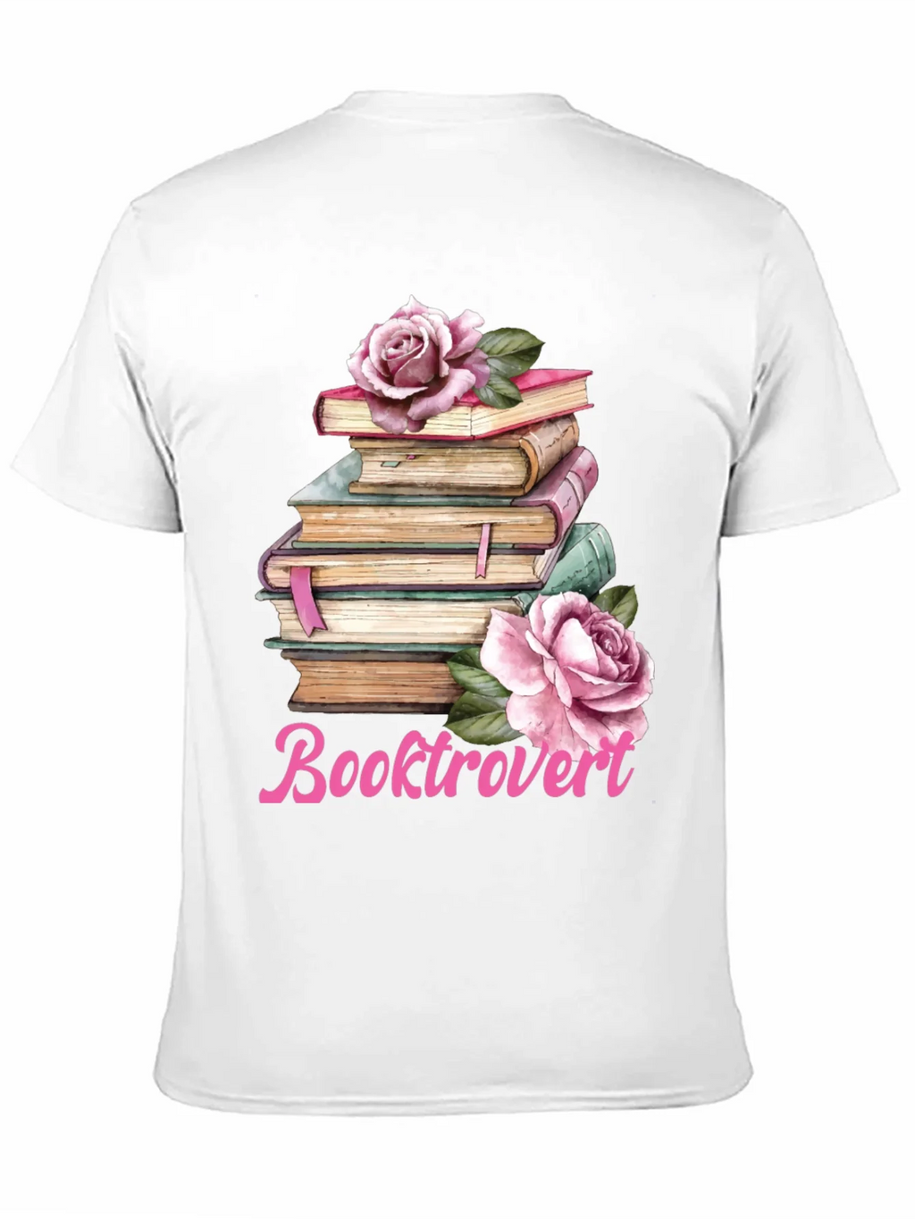 Booktrovert T-Shirt: Floral Book Stack Tee product image 10