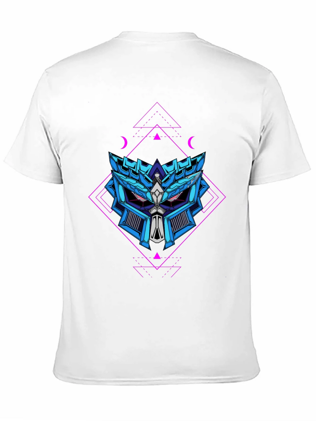 Geometric Robot Head Graphic T-Shirt product image 10