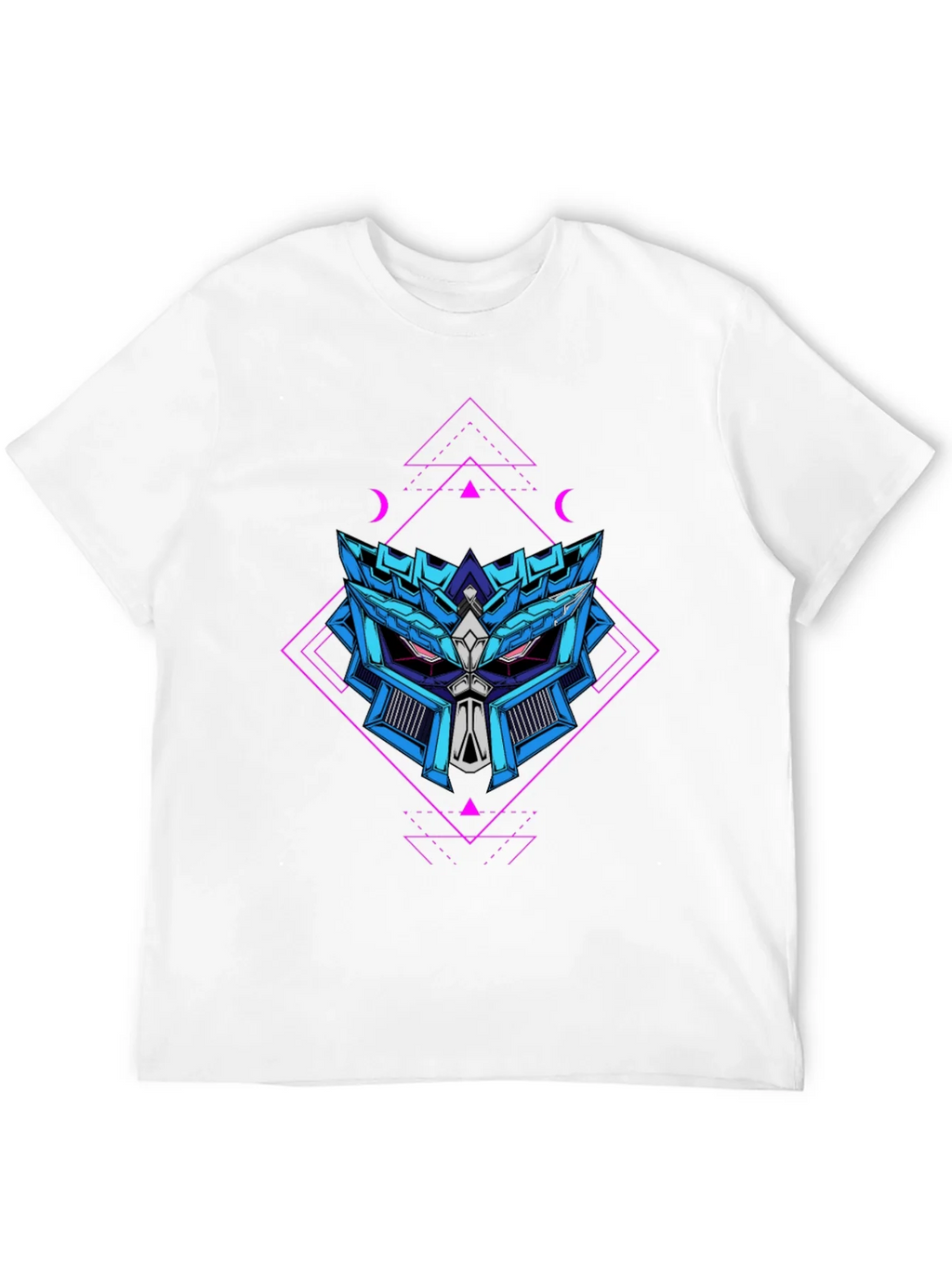 Geometric Robot Head Graphic T-Shirt product image 11