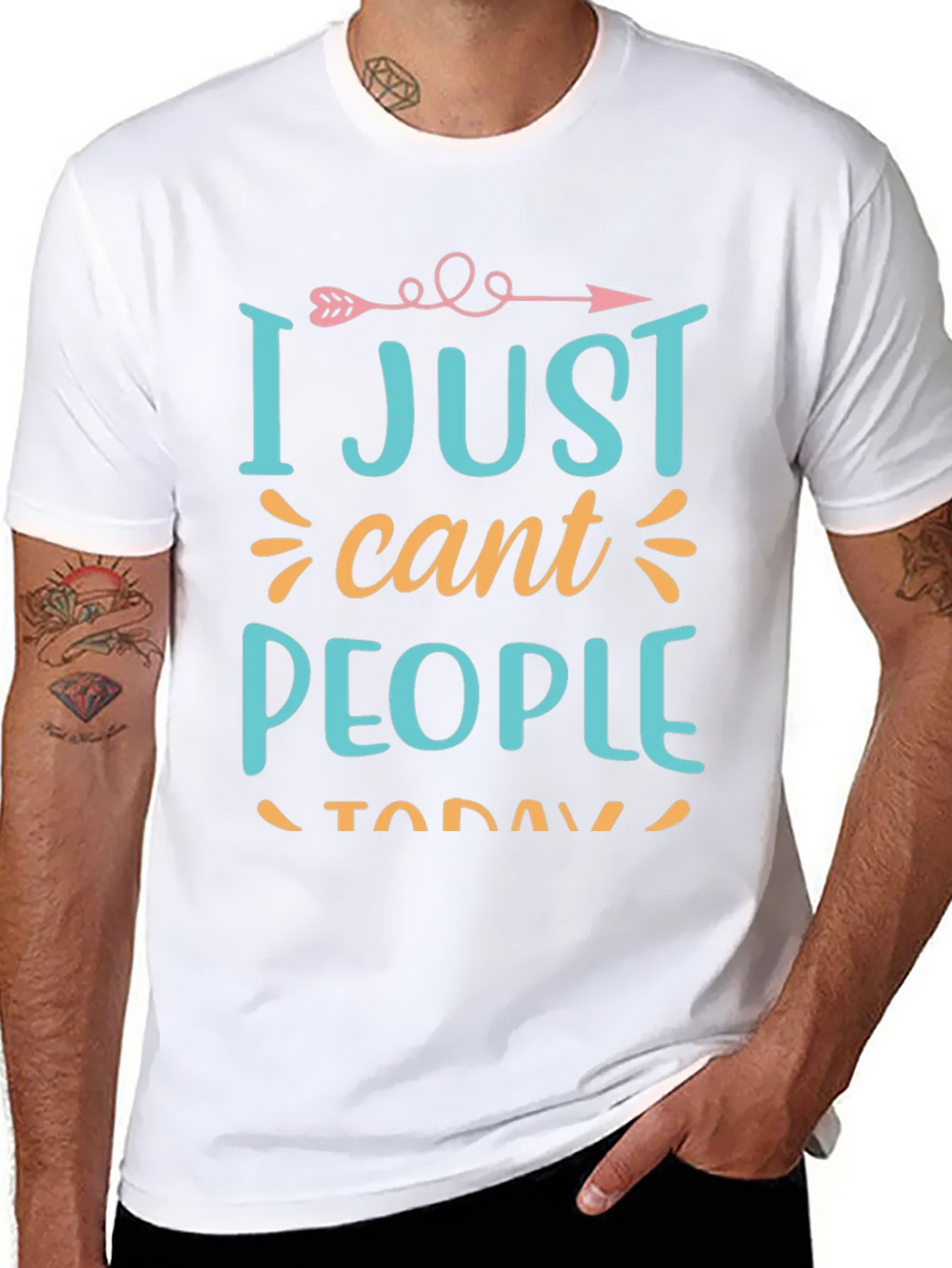I Just Cant People Today Graphic T-Shirt product image 7