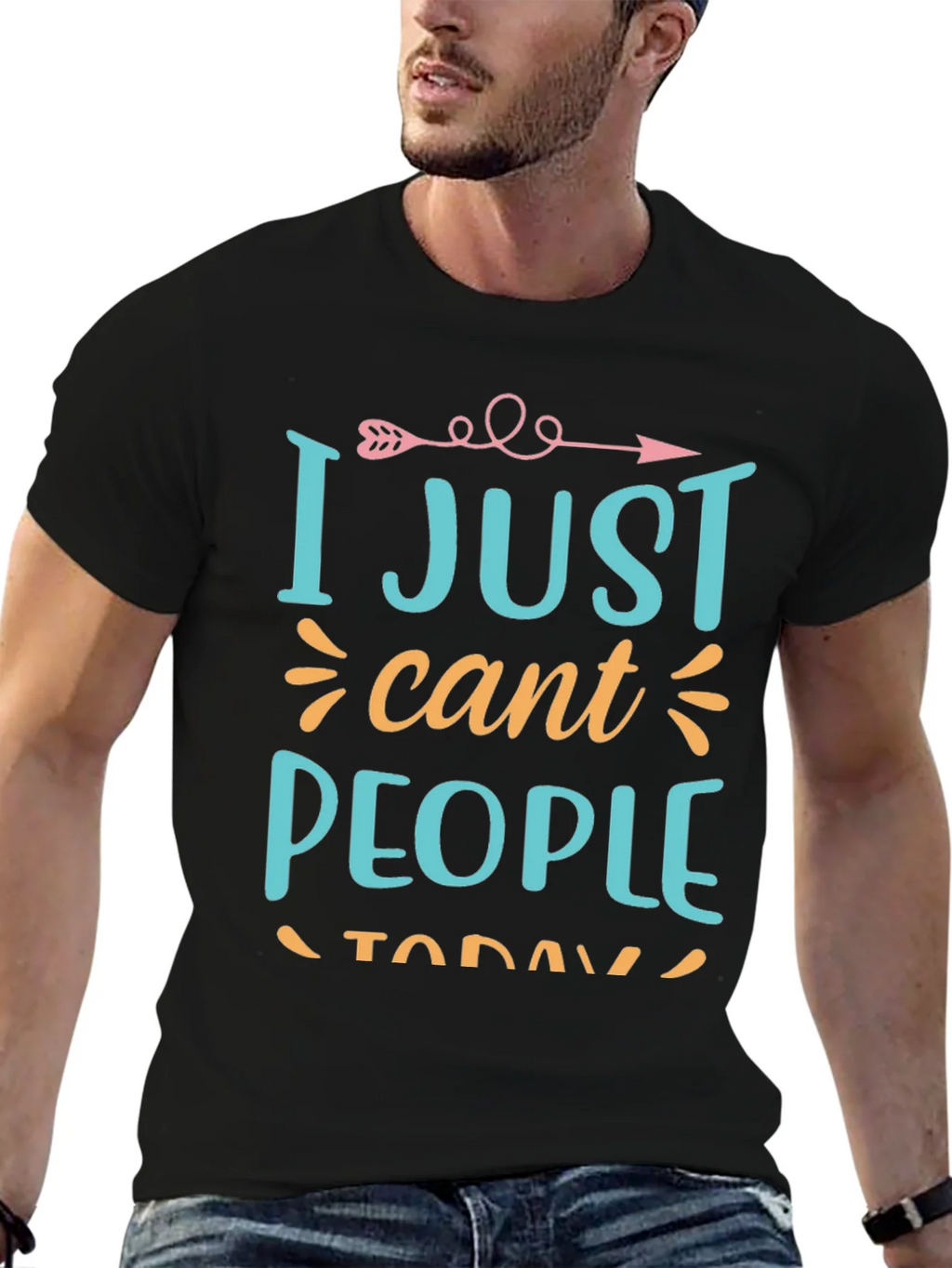 I Just Cant People Today Graphic T-Shirt product image 6