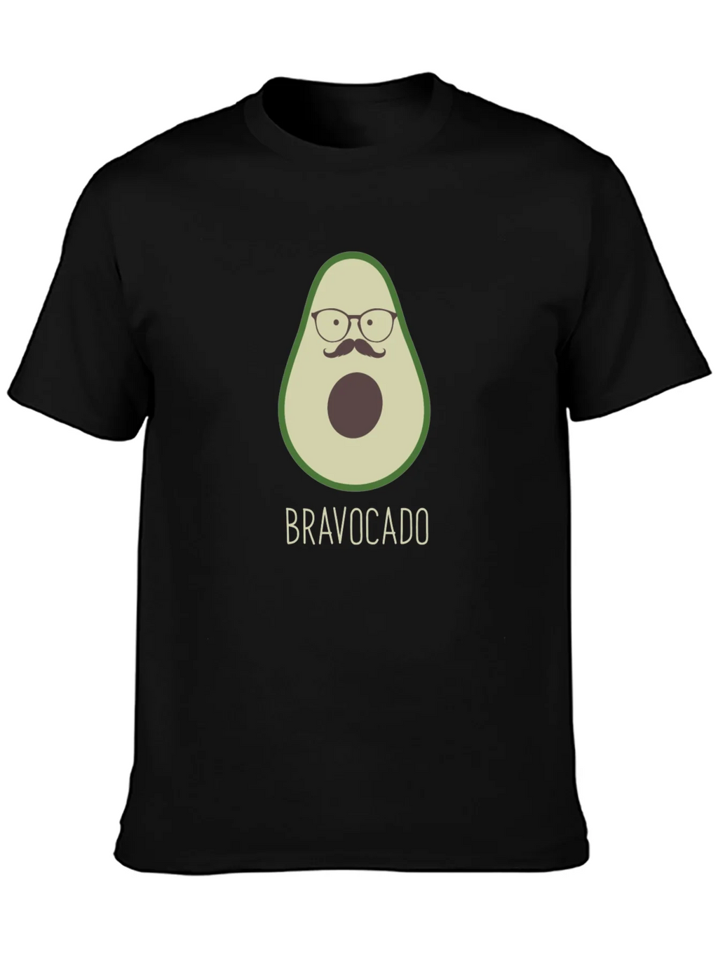 Bravocado T-Shirt: Avocado with Glasses & Moustache! product image 1