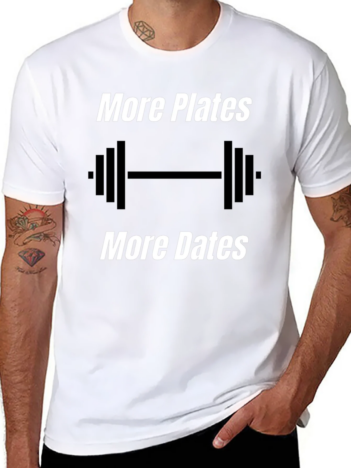 More Plates Dates Gym T-Shirt product image 7