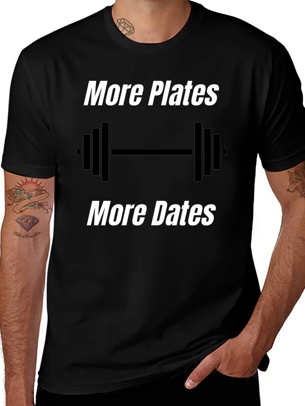 More Plates Dates Gym T-Shirt product image 1