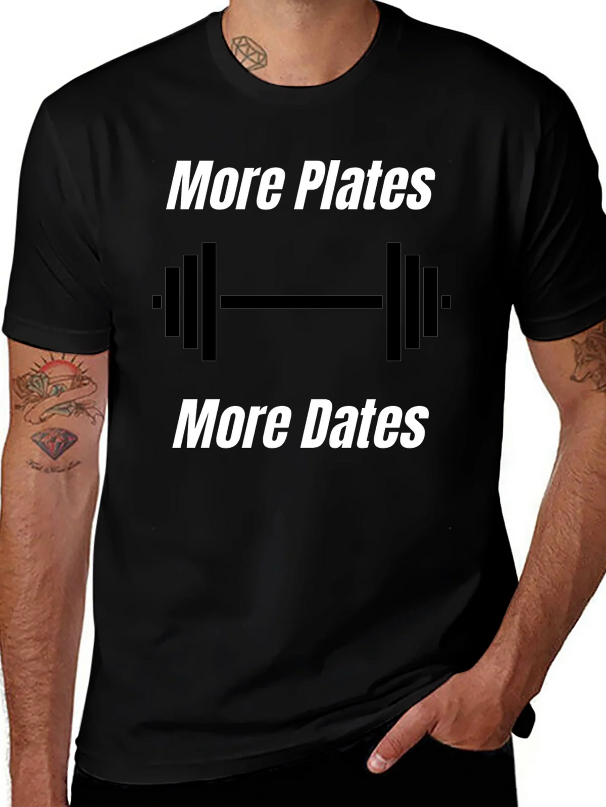 More Plates Dates Gym T-Shirt product image 1